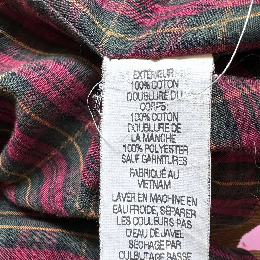 L.L. Bean Mens Corduroy Blazer Jacket Size 44 Reg Tartan Lined Cotton Retro Tan